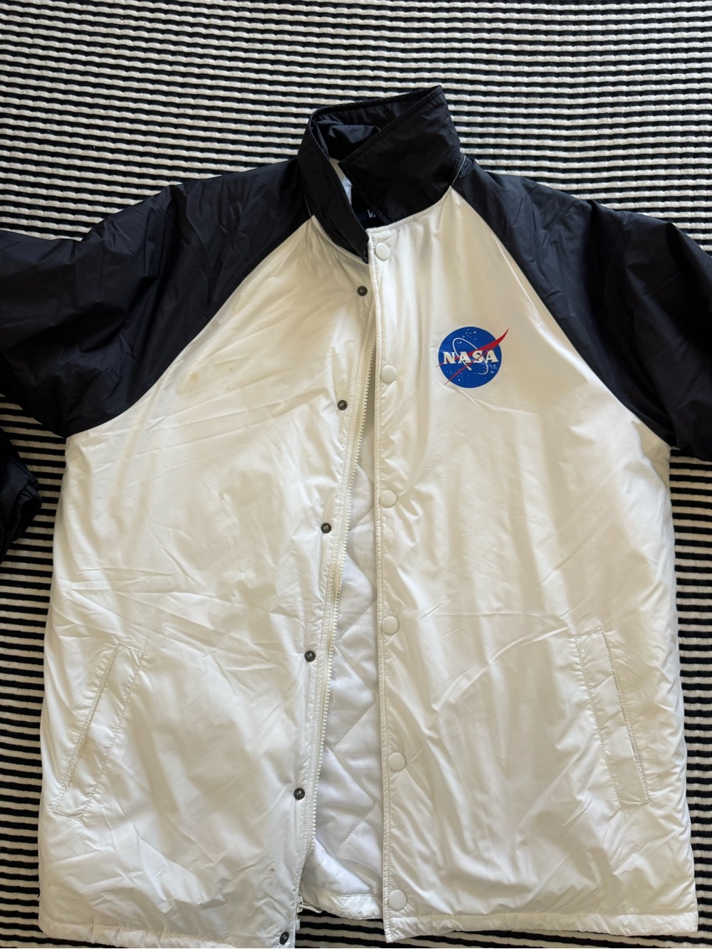 Men’s medium nasa vans jacket oversized